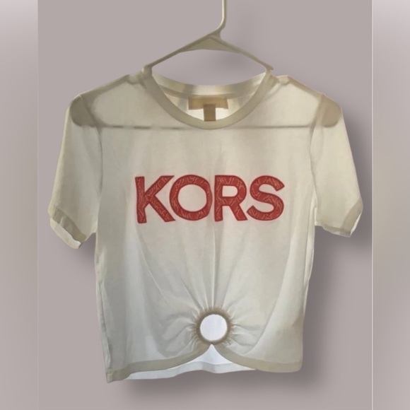 Michael Kors Dresses & Skirts - Michael Kors Red Snake Logo T-Shirt